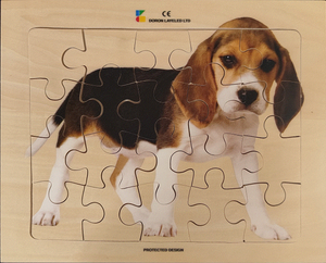 פאזל עץ 20 חלקים - כלב