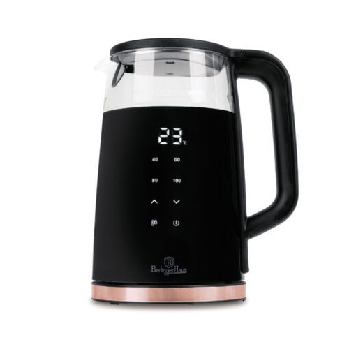 קומקום זכוכית חשמלי 1.7 ליטר Berlinger Haus Black Rose BH9477