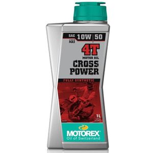 שמן מנוע מוטורקס למנועי 4 פעימות בנפח 1 ליטר – MOTOREX CROSS POWER 4T 10W50