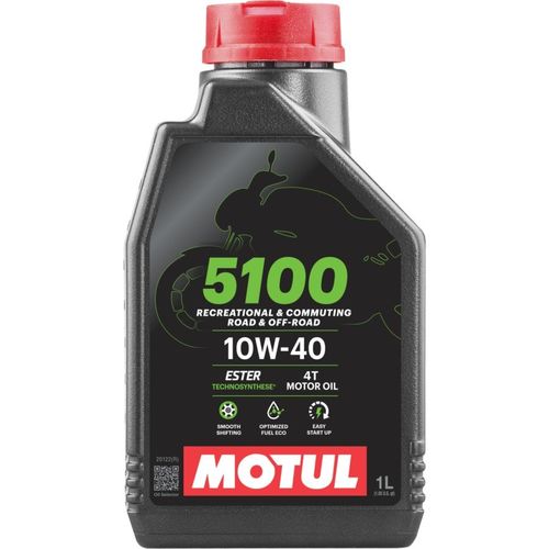 שמן מנוע מוטול למנועי 4 פעימות בנפח 1 ליטר – MOTUL 5100 4T 10W40