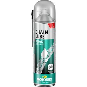 תרסיס מוטורקס לשימון שרשרת כביש בנפח 500 מ"ל – MOTOREX CHAIN LUBE ROAD SPRAY