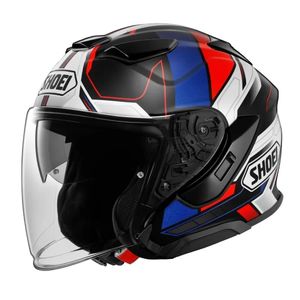 קסדת 3/4 שואי קרוז אדום/ שחור/ כחול – SHOEI J-CRUISE III WHIZZY TC-10