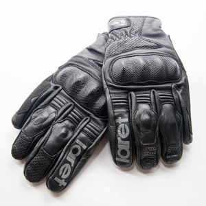 כפפות רכיבה קיץ לרט שחור – LARET SUMMER LEATHER GLOVES