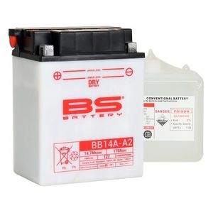 מצבר BS BATTERY – DRY BB14A-A2 (אחריות לשנה)