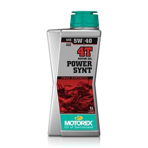 שמן מנוע מוטורקס למנועי 4 פעימות בנפח 1 ליטר – MOTOREX POWER SYNT 4T 5W40