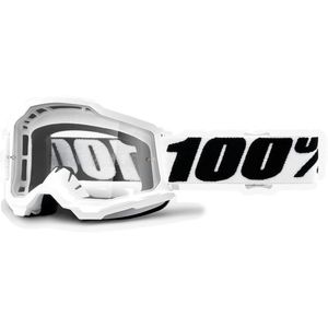 משקפי אבק 100% לבן עדשה שקופה – STRATA 2 GOGGLE WHITE