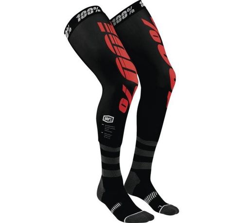 גרבי רכיבה 100% שחור/ אדום – REV KNEE BRACE PERFOMANCE MOTO SOCKS