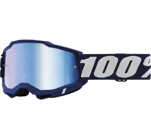 משקפי אבק 100% כחול עדשה מראה – ACCURI 2 GOGGLE DARK BLUE MIRROR LENS