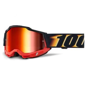 משקפי אבק 100% שחור/ אדום עדשת מראה – ACCURI 2 GOGGLE BLACK/ RED MIRROR