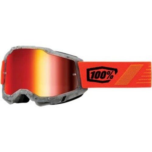 משקפי אבק 100% אפור עדשת מראה – ACCURI 2 GOGGLE GREY / RED MIRROR