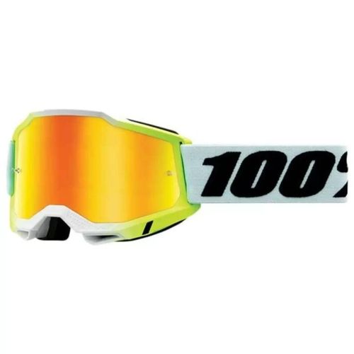 משקפי אבק 100% לבן עדשת מראה – ACCURI 2 GOGGLE WHITE MIRROR