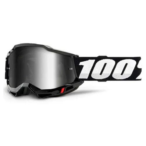 משקפי אבק 100% שחור עדשת מראה – ACCURI 2 GOGGLE BLACK MIRROR