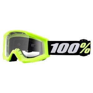 משקפי אבק 100% ילדים צהוב עדשה שקופה – PERCENT STRATA MINI JUNIOR MASK