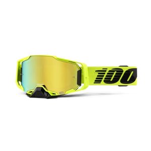 משקפי אבק 100% צהוב נאון עדשת מראה – ARMEGA GOGGLE NUCLER CITRUS