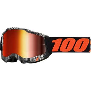משקפי אבק 100% שחור/לבן עדשת מראה – ACCURI 2 GOGGLE BLACK/ WHITE MIRROR LENS