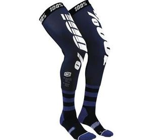 גרבי רכיבה 100% כחול/ לבן – REV KNEE BRACE PERFOMANCE MOTO SOCKS