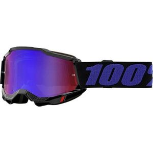 משקפי אבק 100% שחור עדשת מראה – ACCURI 2 GOGGLE BLACK MIRROR LENS