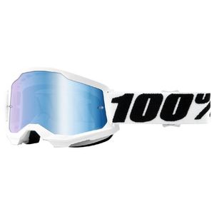 משקפי אבק 100% לבן עדשת מראה – STRATA 2 FLUO GOGGLE WHITE EVEREST