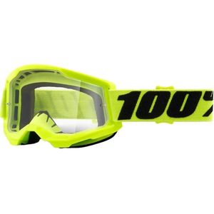 משקפי אבק 100% צהוב עדשה שקופה – STRATA 2 GOGGLE YELLOW
