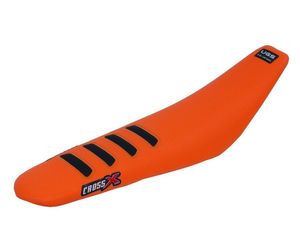 כיסוי מושב לאופנוע שטח קטמ כתום/ שחור – CROSS X RACING SEAT COVER 125-500 KTM SX/SXF 16-18 EXC/F 17-19 UGS