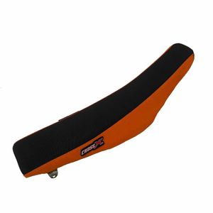 כיסוי מושב לאופנוע שטח קטמ שחור/ כתום – CROSS X RACING SEAT COVER 125-500 KTM SX/SXF 03-06 EXC 04-07