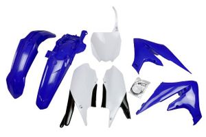 סט פלסטיקה קומפלט UFO לבן/ כחול עבור ימאהה BUDY KIT YAMAHA YZF 250/450 2018-2021 צביעה מקורית
