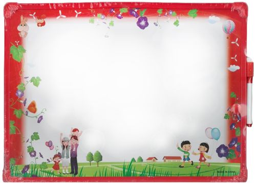 לוח מחיק מגנטי מאוייר + טוש 30/40 ס