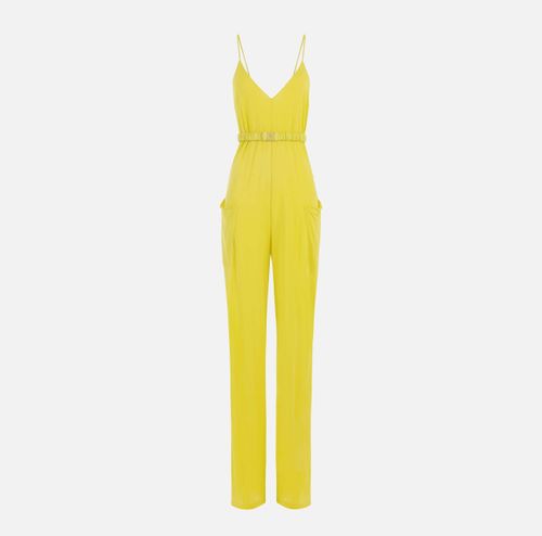 ELISABETTA FRANCHI CEDAR BELTED JUMPSUIT