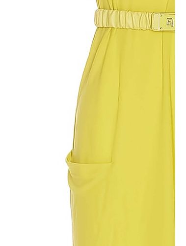 ELISABETTA FRANCHI CEDAR BELTED JUMPSUIT