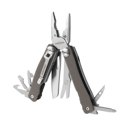 מולטיטול רב תכליתי WILD 15-ב-1 עם קליפס לחגורה - Swiss+Tech Tech WILD