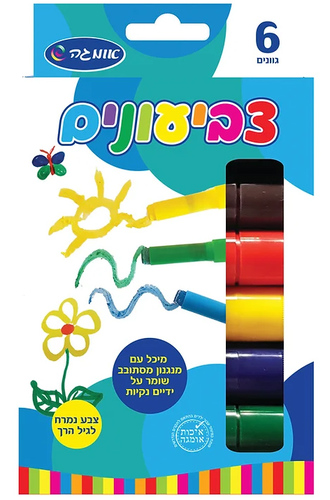 סט 6 צביעונים בסטיק/ אומגה