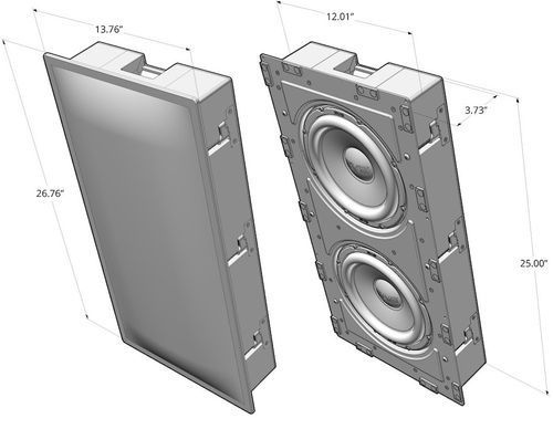 סאב וופר SVS 3000 Dual In-Wall Subwoofer