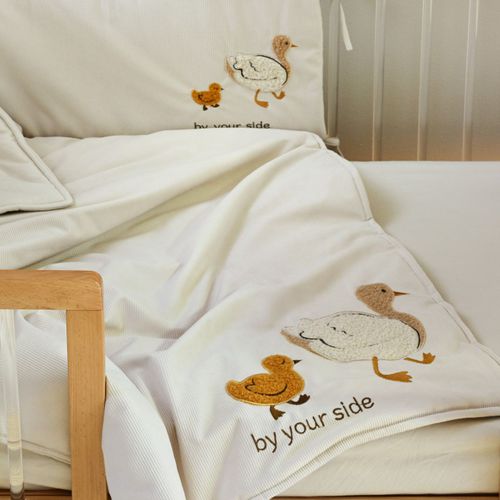 סט מצעים למיטת תינוק קורדורוי Little chick
