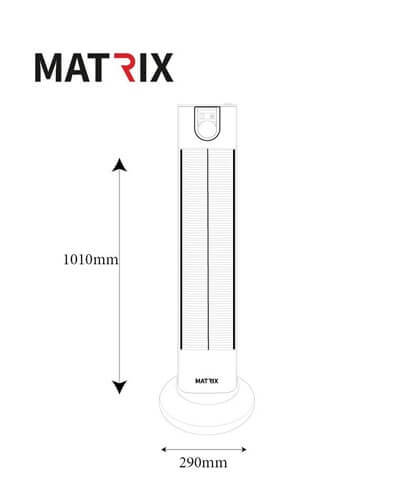 תנור חימום רצפתי כולל שלט דגם EIFFEL מטריקס Matrix