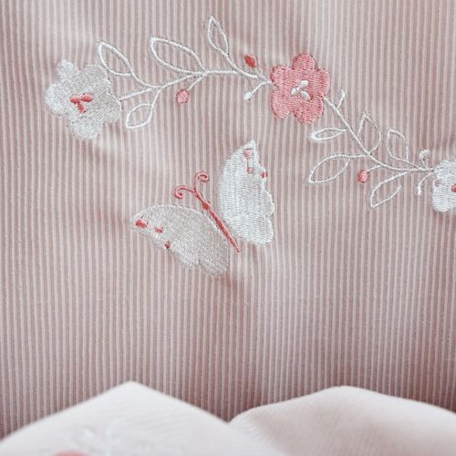 סט מצעים למיטת תינוק קורדורוי Butterfly
