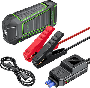 בוסטר התנעה לרכב עם מטען נייד ופנס 10000mAh Hoco QS1