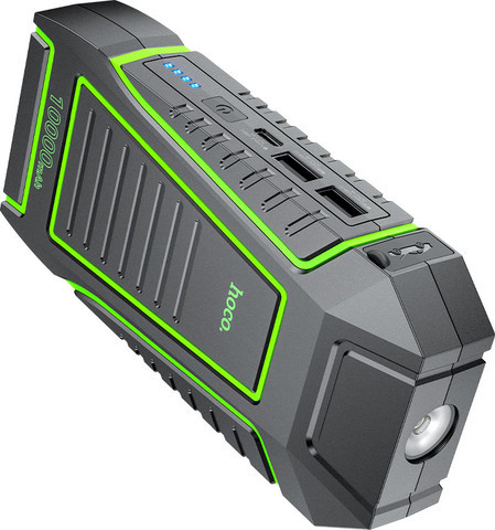 בוסטר התנעה לרכב עם מטען נייד ופנס 10000mAh Hoco QS1
