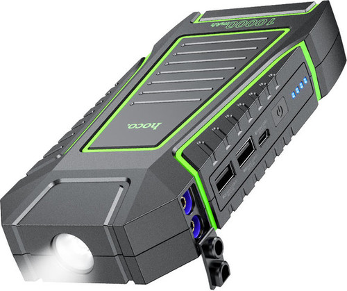 בוסטר התנעה לרכב עם מטען נייד ופנס 10000mAh Hoco QS1