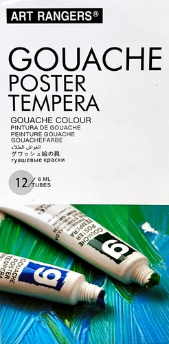 Art Rangers gouache colour 12 tubes 12ml
