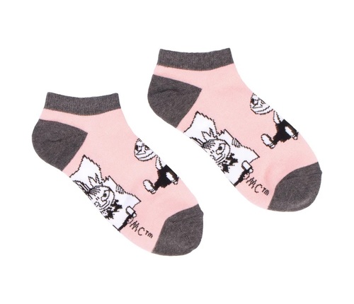 MOOMIN- גרבי מומין לנשים אורך קרסול - מאי הקטנה ורוד  36-42