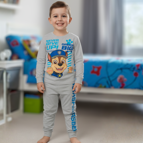 סט פיג'מה בנים יחידת החילוץ אפור BUBU
