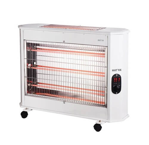 תנור חימום קוורץ ענק 4 גופי חימום 2700W דגם Oakland Matrix