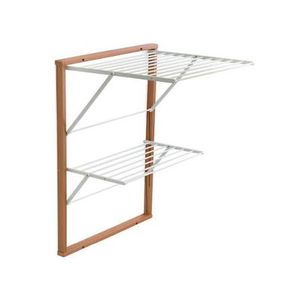 מתלה ייבוש כביסה לקיר כפול דובדבן KEVIN wall drying rack