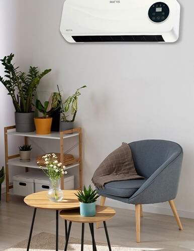 מזגנית חימום לתלייה 2,000W כולל שלט Matrix