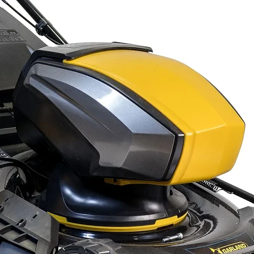 חזית מכסחת הדשא החשמלית הנטענת גרלנד 590-V19 – דגש על הלהבים ושלדת הפלדה המחוזקת