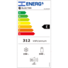 מקרר 4 דלתות מקפיא תחתון 505 ליטר נטו בעומק 60 ס"מ (קו-אפס) Electra EL560GW - גימור זכוכית לבנה אחריות ע"י היבואן הרשמי