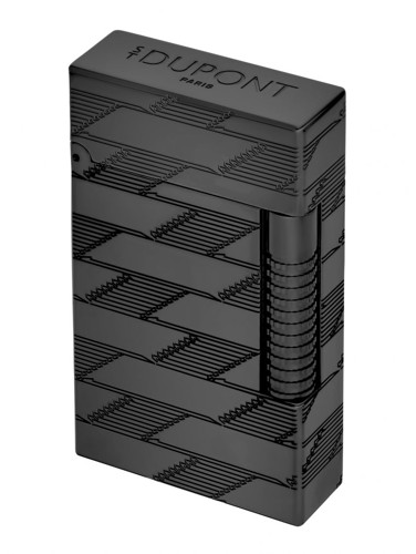 מצית S.T. Dupont Monogram Black Matt PVD – דגם C23179