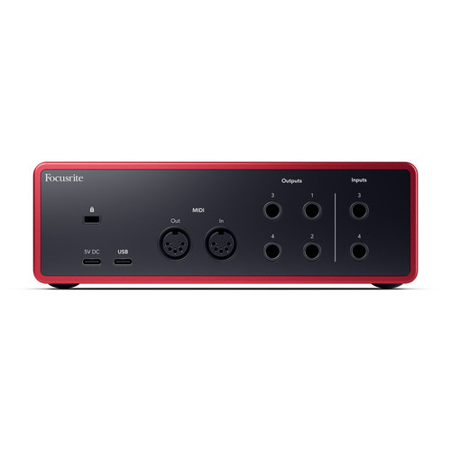 כרטיס קול 4 כניסות 4 יציאות FOCUSRITE SCARLETT 4i4 4th Gen