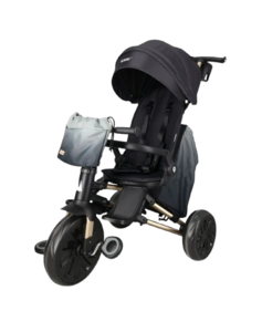 תלת אופן מתקפל 7 ב-1 בעל משענת מתכווננת MINENE X QPLAY צבע שחור