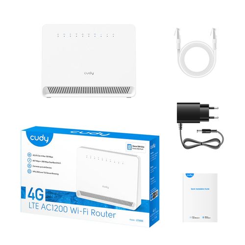  נתב CUDY AC1200 Wi-Fi 4G LTE-Cat4 Router LT500E 